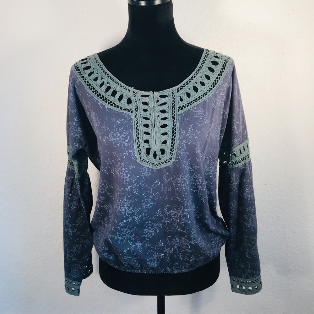 Free People long sleeve blouse size SP